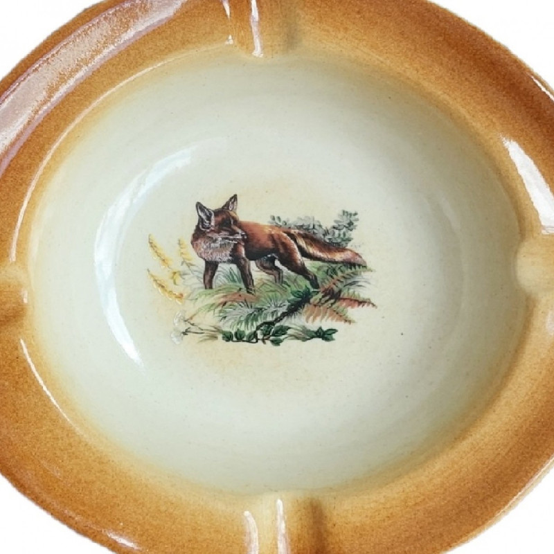 Ashtray With fox Decoration KOZAP (16 Cm)