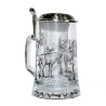 Beer mug ARTINA with lid and deer motif 0,5l (93312)