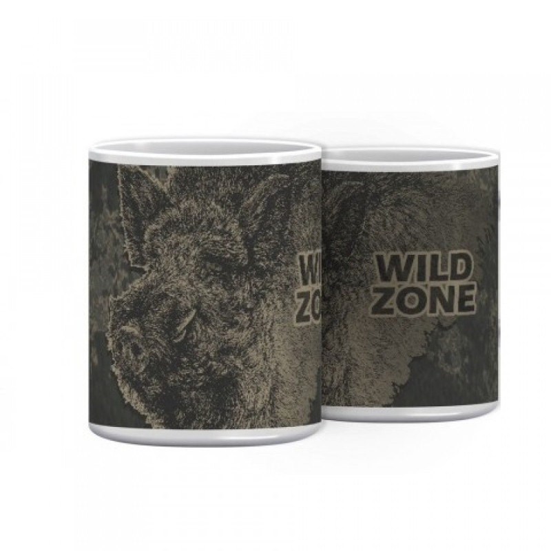 Keramikinis puodelis WILD ZONE šerno dekoracija M-196-1828