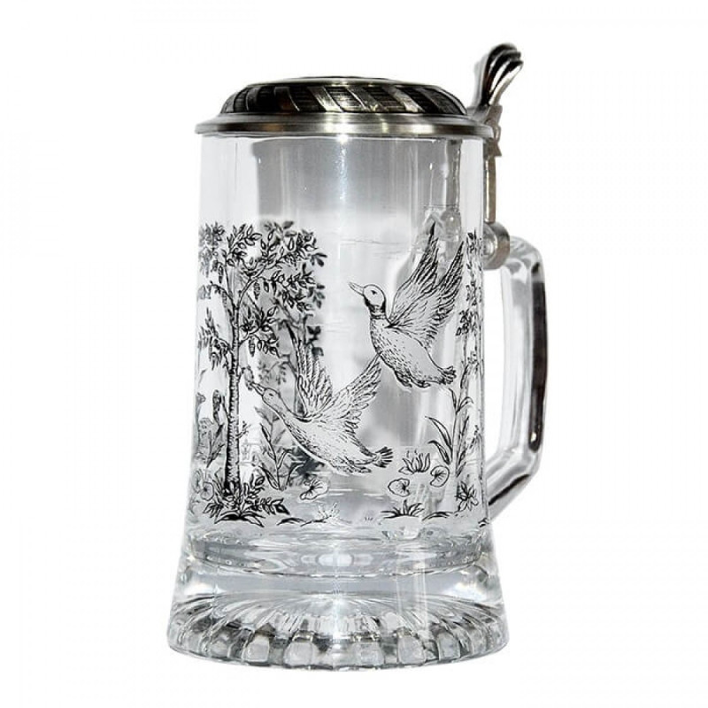 Beer mug ARTINA with lid and duck motif 0,5l (93313)