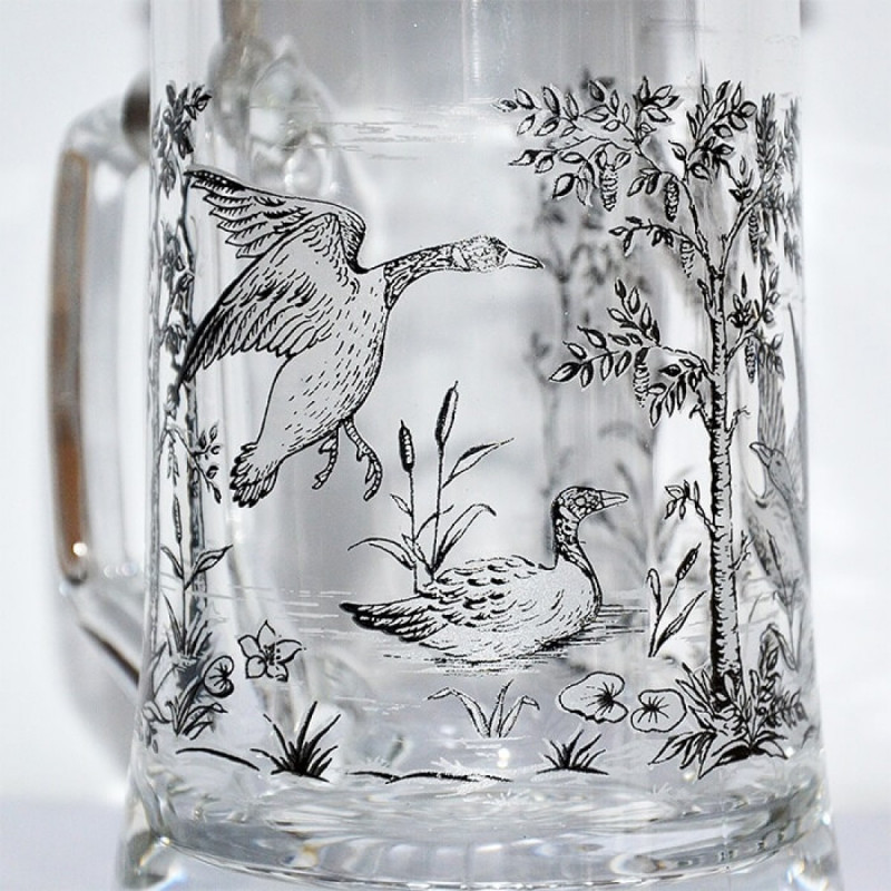 Beer mug ARTINA with lid and duck motif 0,5l (93313)
