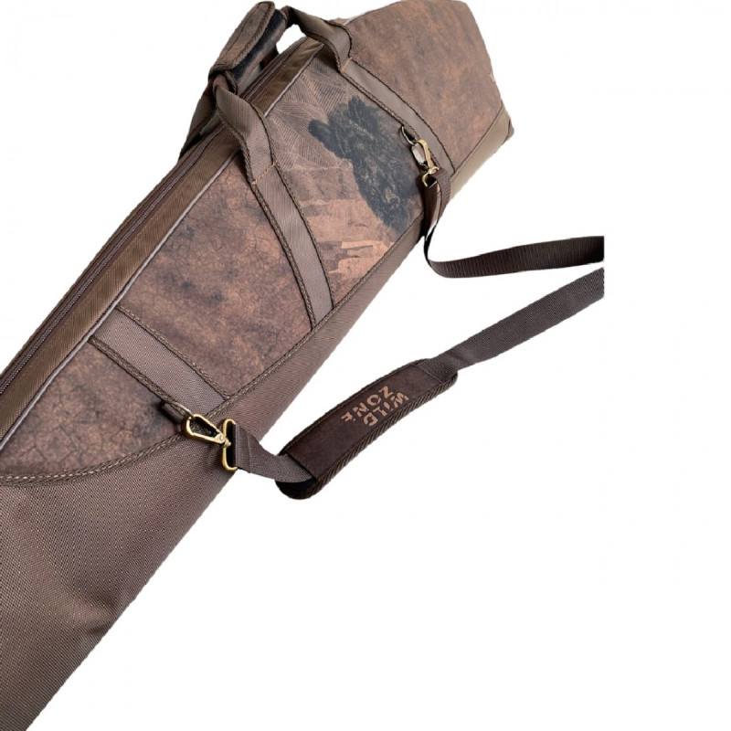 Dėklas ginklui WILD ZONE su šerno dekoracija rudas 130x8x31cm