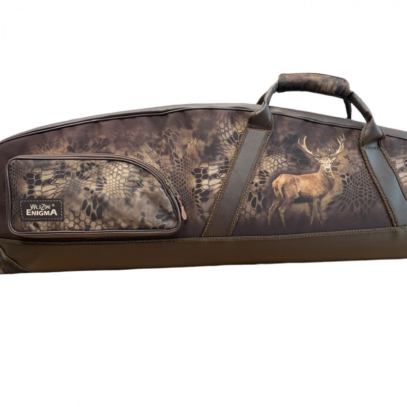 Rifle case WILD ZONE with deer decoration 130x8x31cm