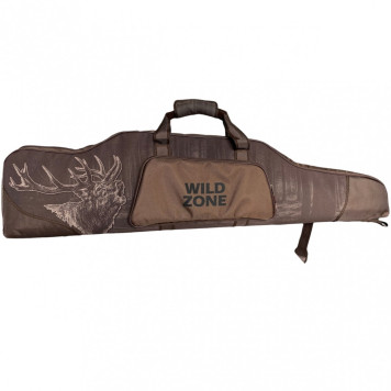Rifle case WILD ZONE with roaring deer decoration 115x7x30cm