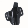 Pistoleto dėklas Falco Glock 43X odinis, juodas C205-G43X-R-BL