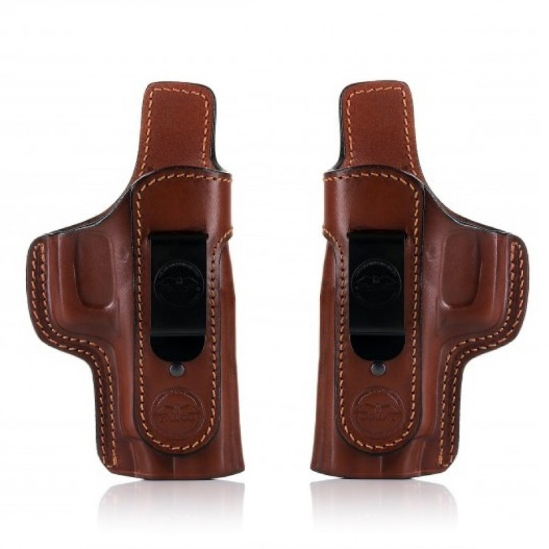 Pistol case Falco Glock 17 GEN5 leather, brown A205-G17-R-BR