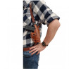 Pistoleto dėklas Falco Glock 17 GEN5 odinis, rudas D220-G17-R-BR