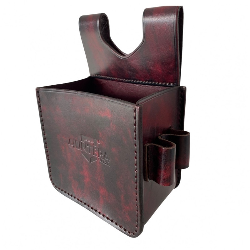 Cartrige case Huntera on the belt (red/brown) HSO201RB