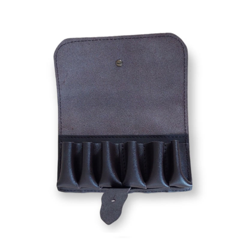 Cartridge case "KOZAP" on the belt, up to 6 pcs, brown (11A)