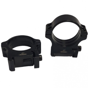 Šautuvo laikiklio žiedai Rusan 30mm, screw H10 (050-30-10-V)