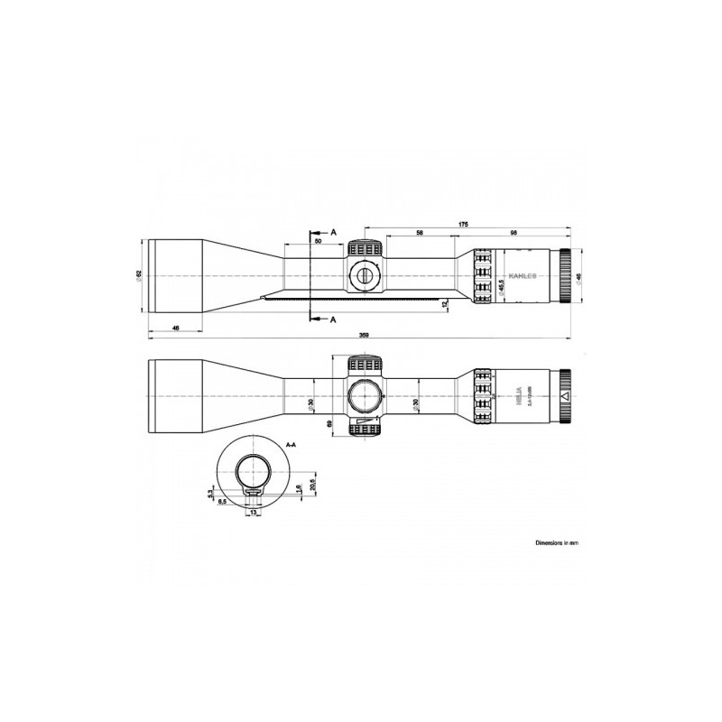 Optinis taikiklis Kahles Helia 2.4-12X56i G4B