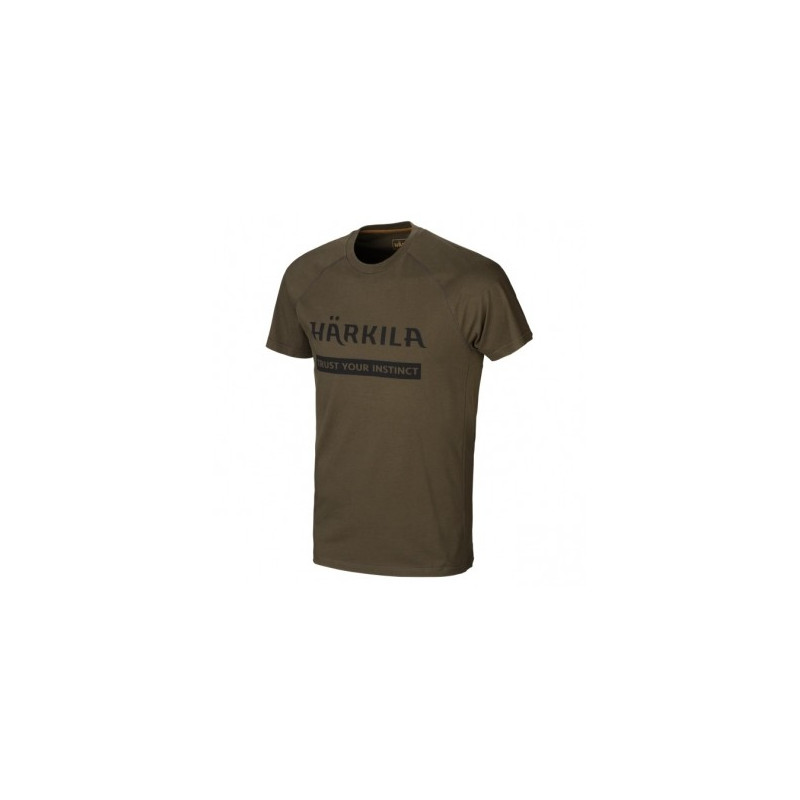 Marškinėliai HARKILA logo 2-pack (Willow green/Slate brown)