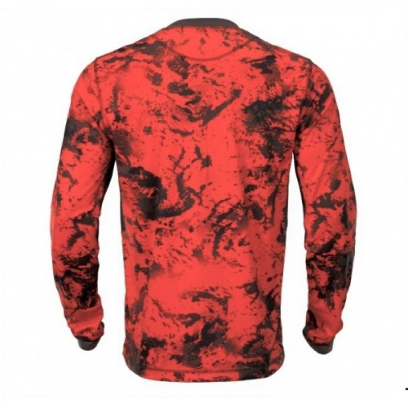 Marškinėliai HARKILA Wildboar Pro L/S (AXIS MSP Orange Blaze/Shadow brown)