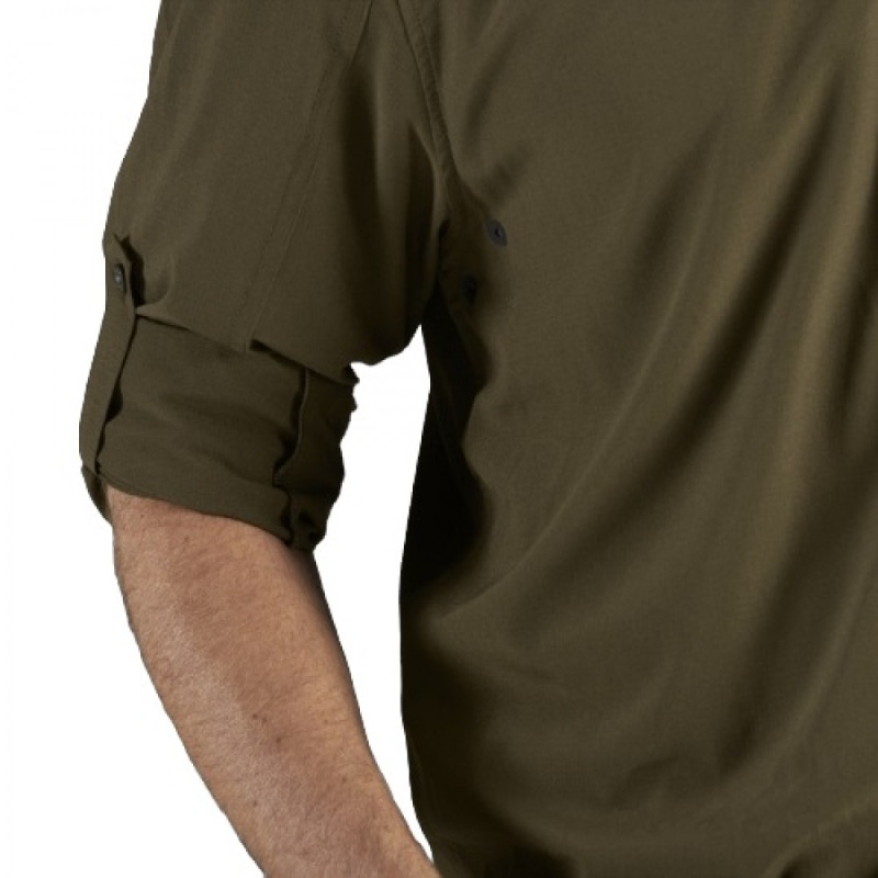 Marškiniai HARKILA Trail L/S (Willow green)