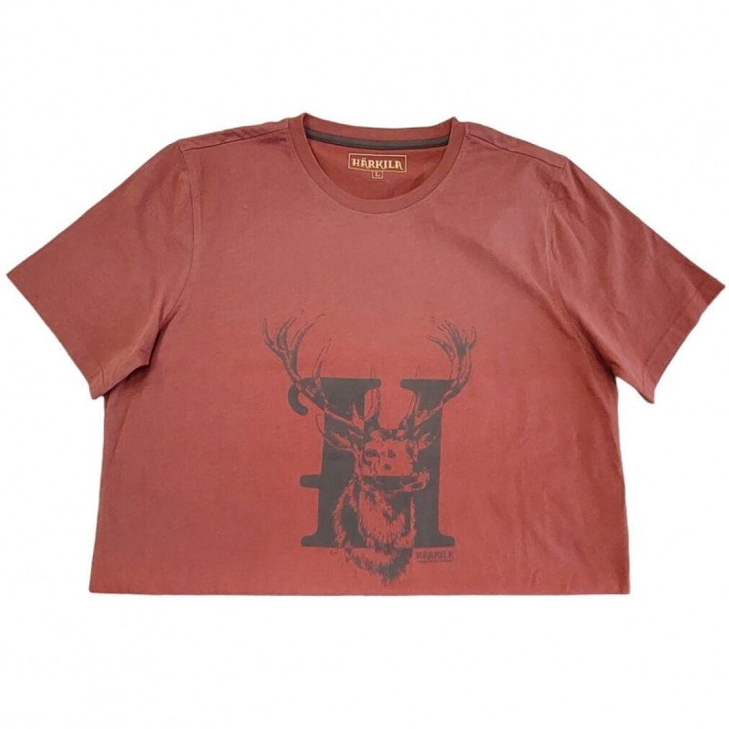 Marškinėliai HARKILA Odin Stag (Fired brick)