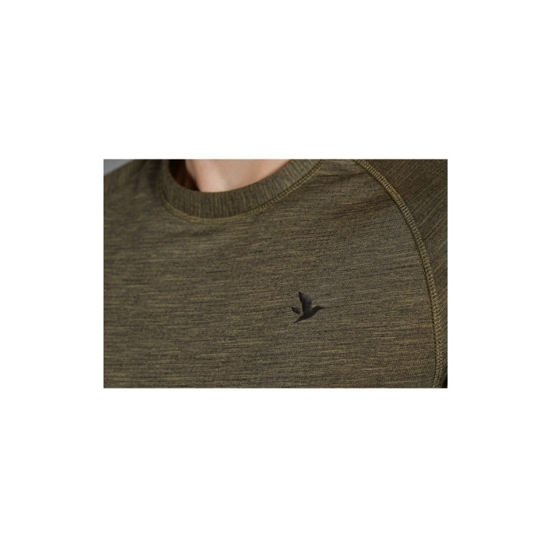 Marškinėliai SEELAND Active L/S T-shirt Pine green