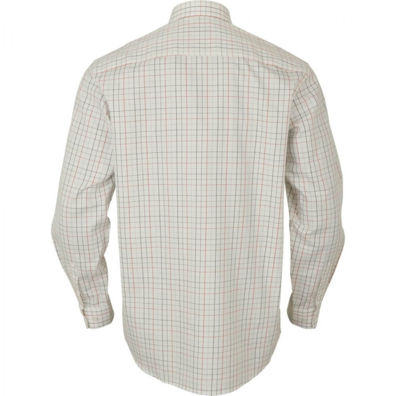Shirt HARKILA Allerston L/S (Bloodstone red/white)