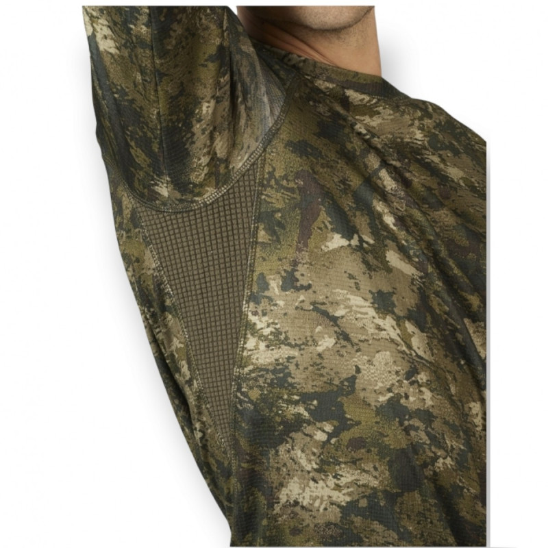 Marškinėliai SEELAND Active Camo L/S T InVis green.