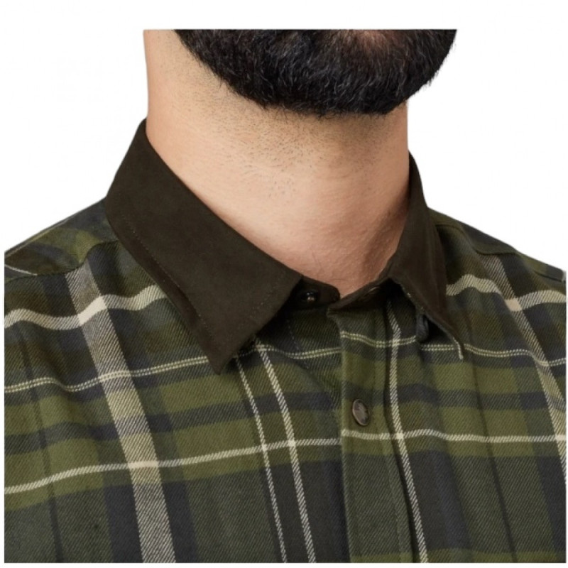 Marškiniai HARKILA Pajala Olive check