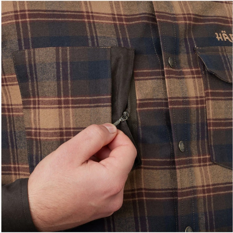 Marškiniai HARKILA Aivak L/S Burgundy