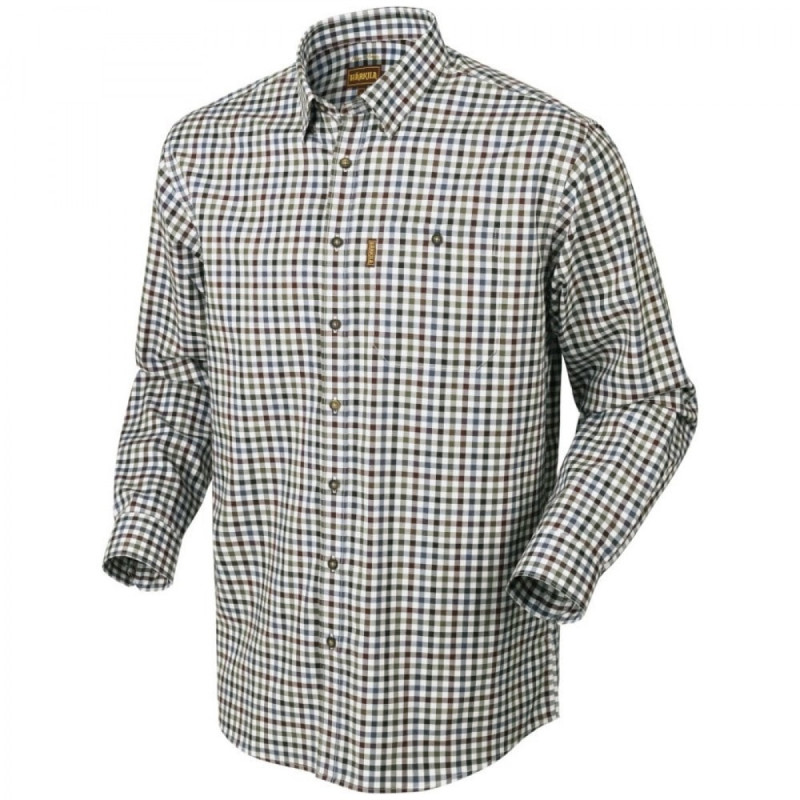 Marškiniai HARKILA Milford (burgundy check)