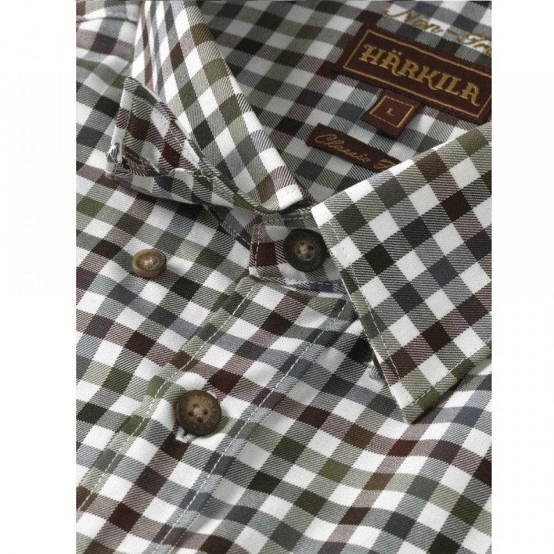 Marškiniai HARKILA Milford (burgundy check)