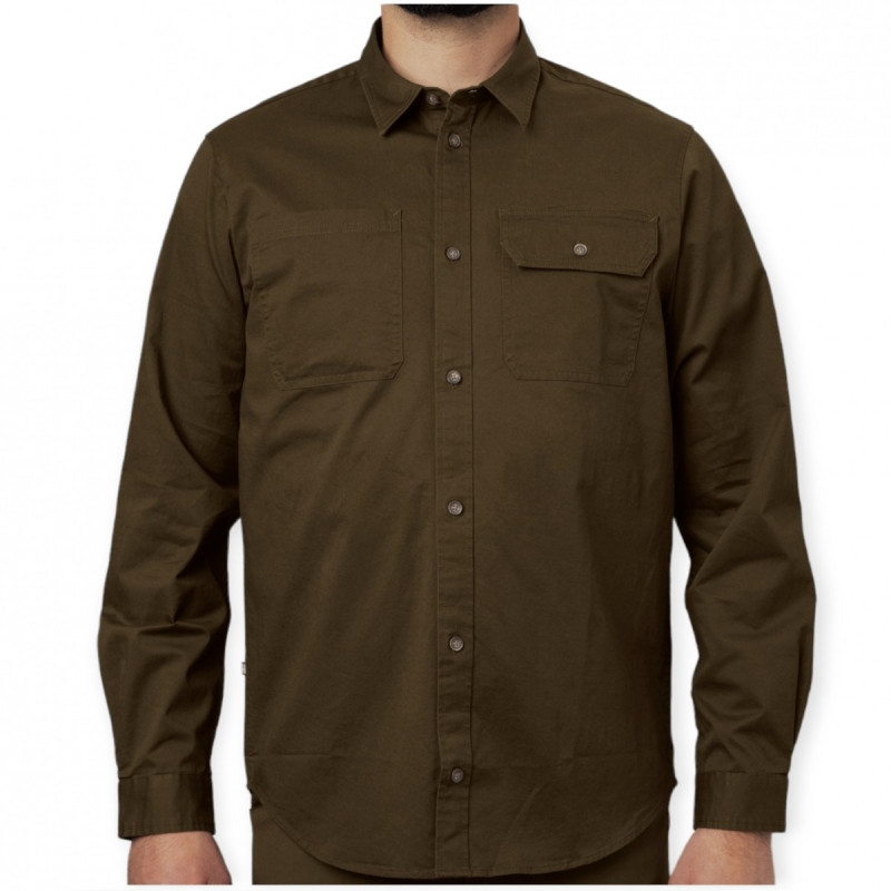 Marškiniai HARKILA Trym L/S skjorte (willow green)