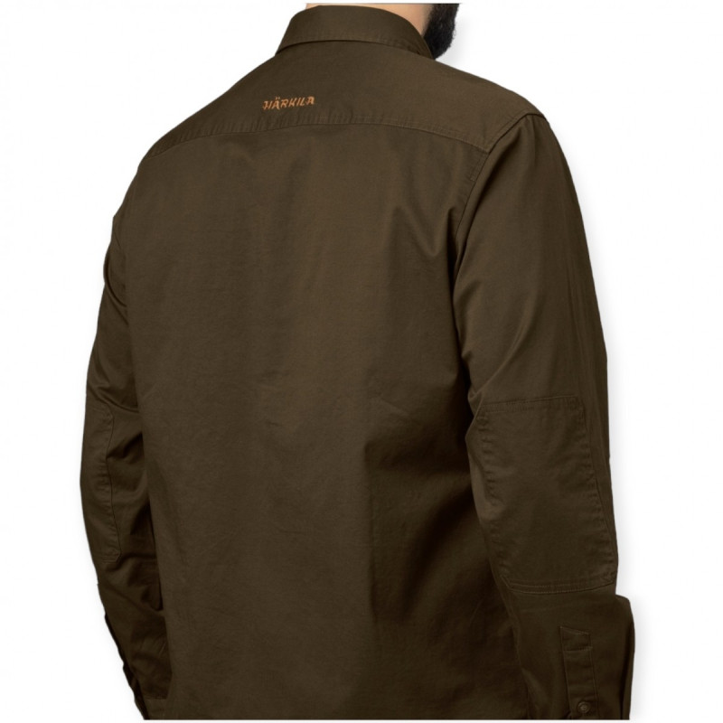 Marškiniai HARKILA Trym L/S skjorte (willow green)