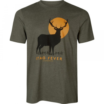 Marškinėliai SEELAND Stag Fever (pine green melange)