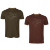 Marškinėliai HARKILA graphic 2-vnt (willow green/burgundy)
