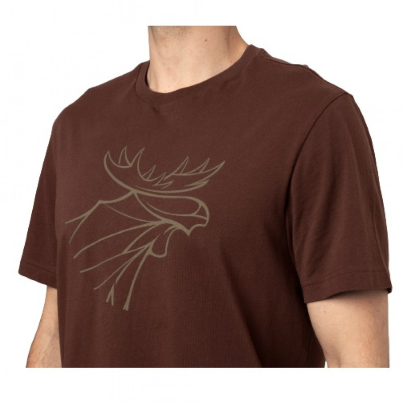 Marškinėliai HARKILA graphic 2-vnt (willow green/burgundy)