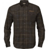 Marškiniai HARKILA Kaldfjord corduroy check (shadow brown)