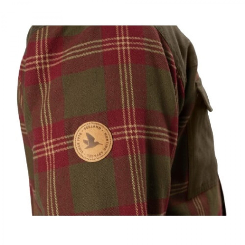 Marškiniai SEELAND Vancouver L/S (Red check)