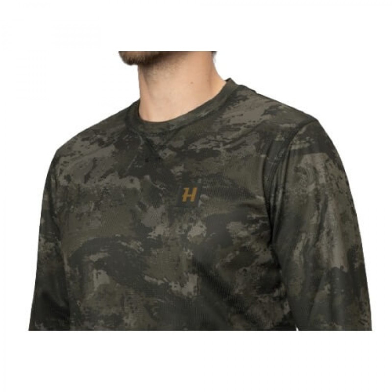 Marškinėliai HARKILA NOCTYX camo L/S AXIS MSP® (Black)
