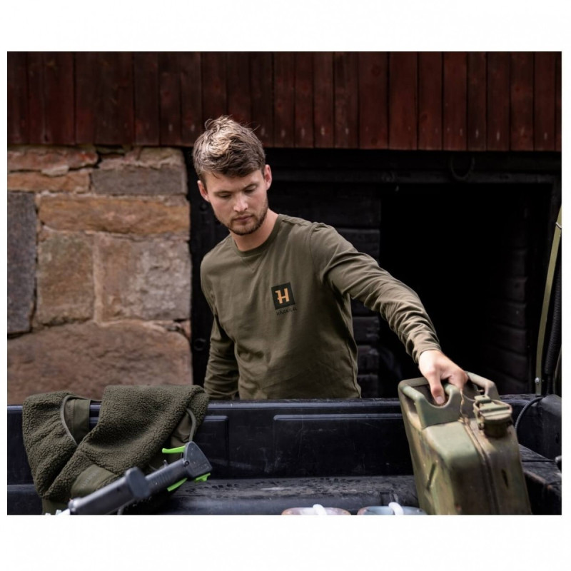 Marškinėliai HARKILA Gorm L/S (Willow Green)