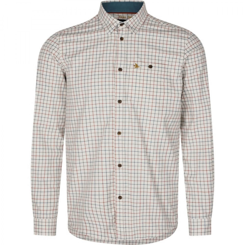 Marškiniai SEELAND Oxford shooting (Grape Leaf/Terracotta Check)