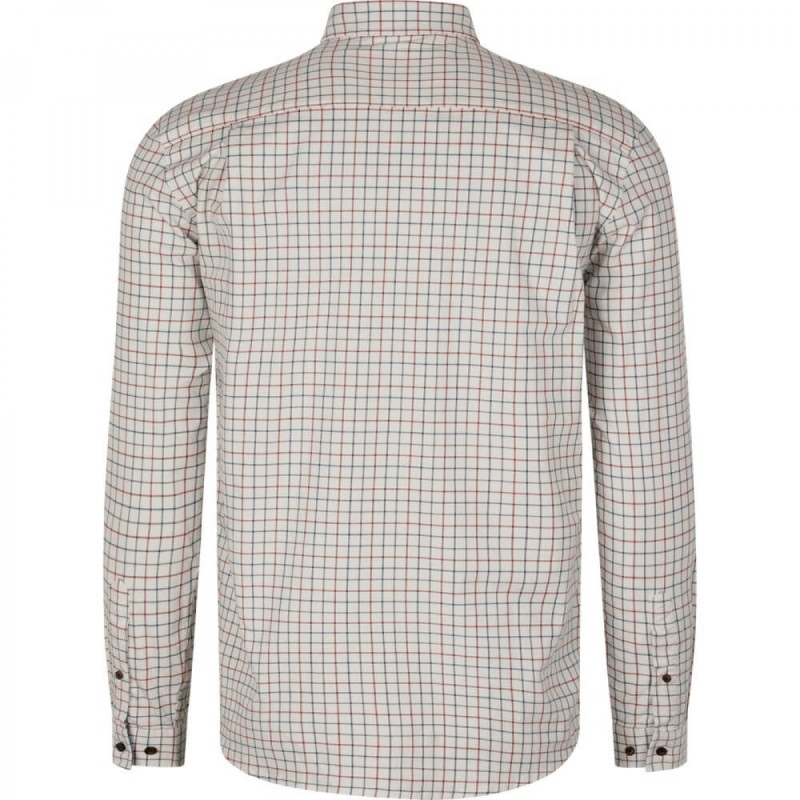 Marškiniai SEELAND Oxford shooting (Grape Leaf/Terracotta Check)