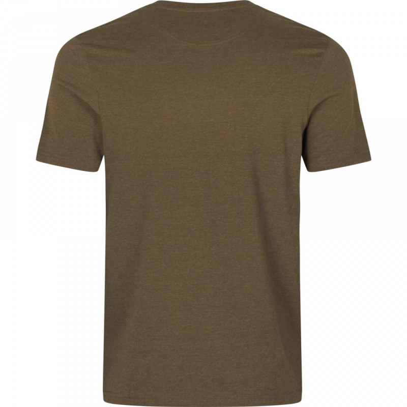 Marškinėliai SEELAND Bird Lover (Dark olive melange)