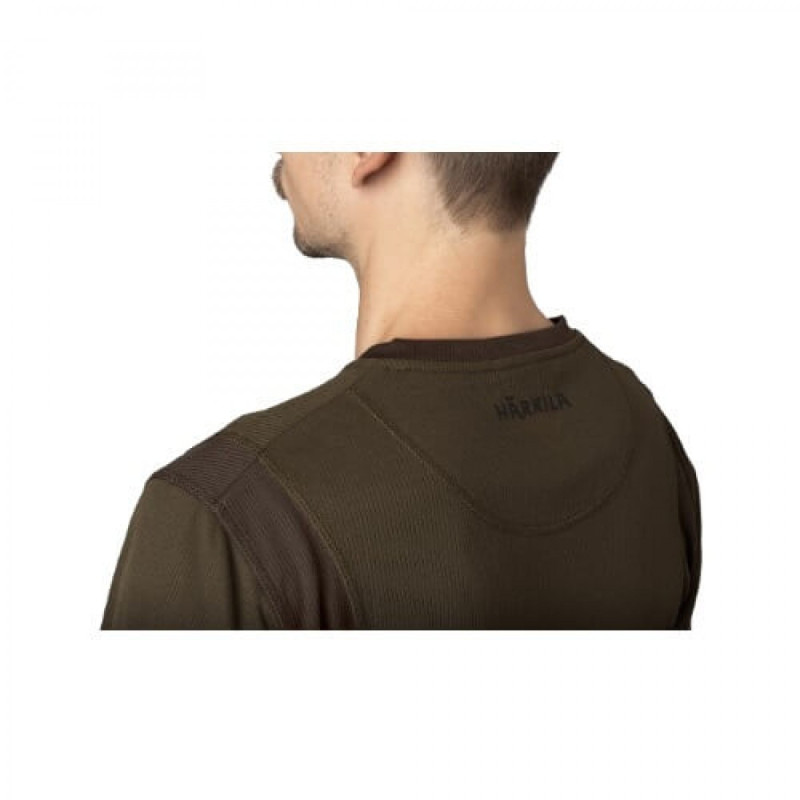 Marškinėliai HARKILA Forest Hunter L/S (Hunting green/Shadow brown)