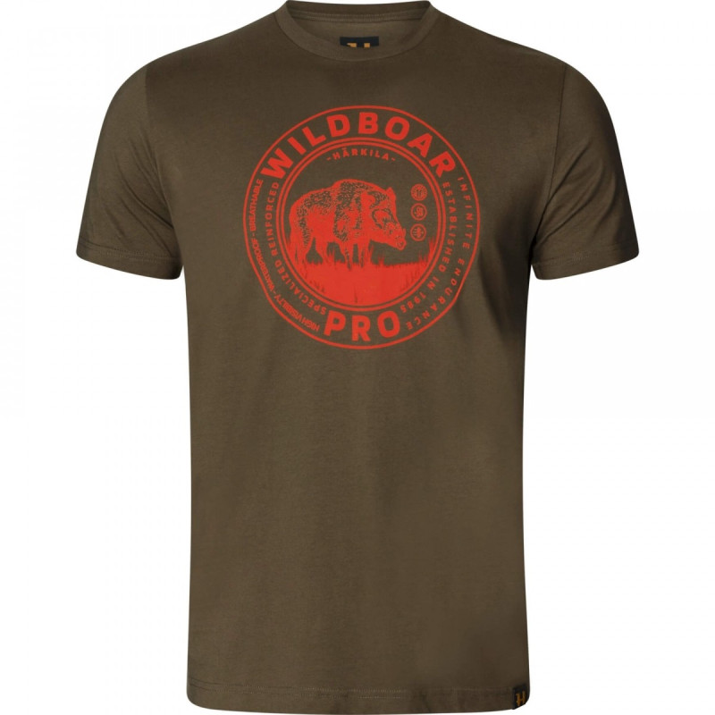 Marškinėliai HARKILA Wildboar S/S (Willow green)
