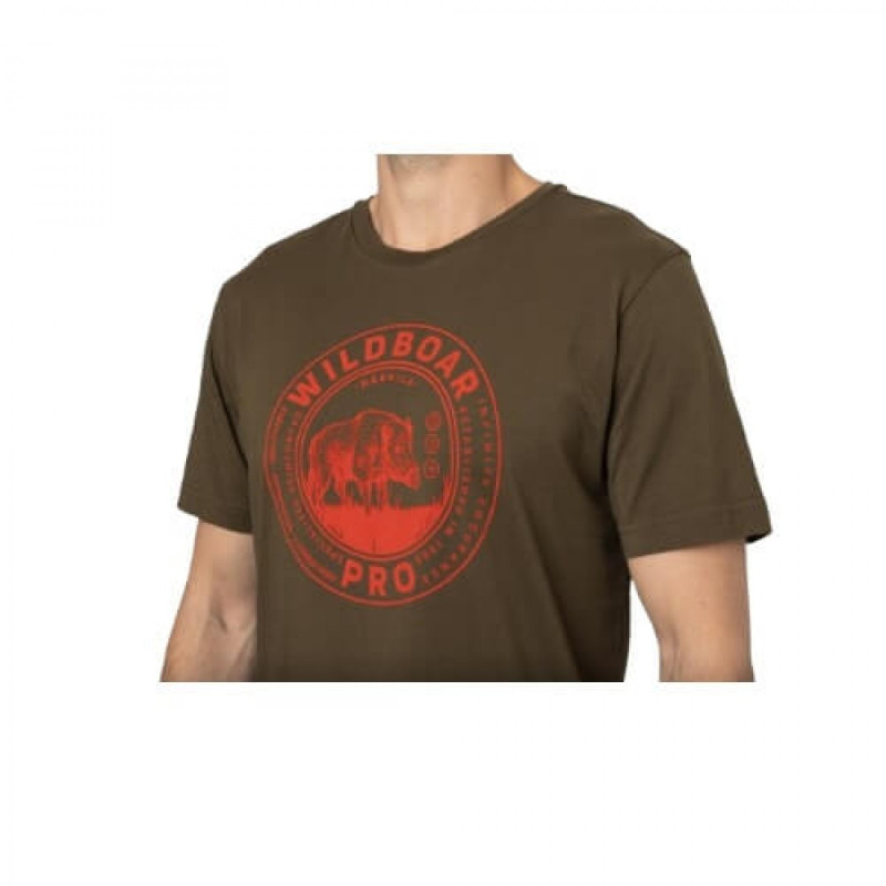 Marškinėliai HARKILA Wildboar S/S (Willow green)