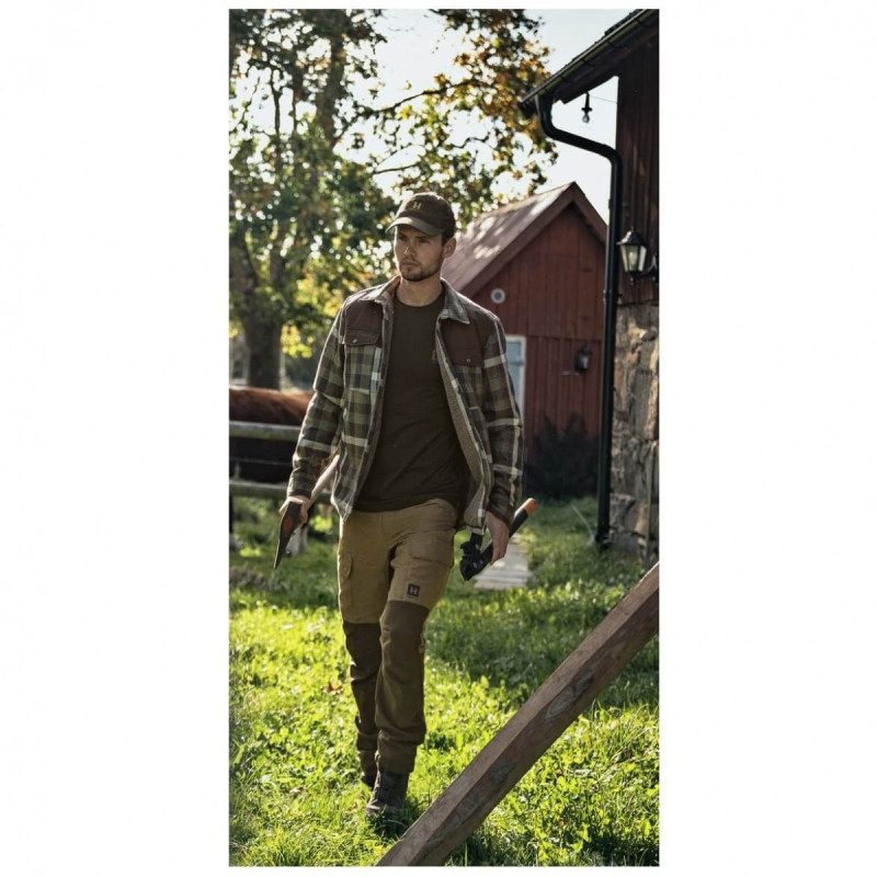 Marškiniai HARKILA Asmund Insulated Wool (Willow green/Phantom)