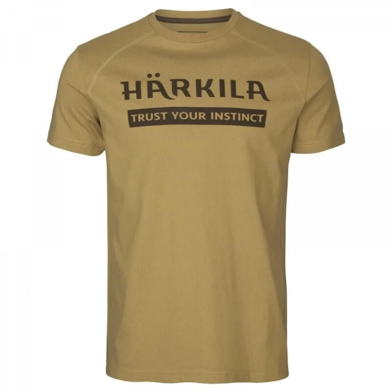 Marškinėliai HARKILA logo 2-pack (Antique sand/Dark olive)