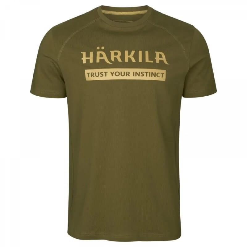 Marškinėliai HARKILA logo 2-pack (Antique sand/Dark olive)