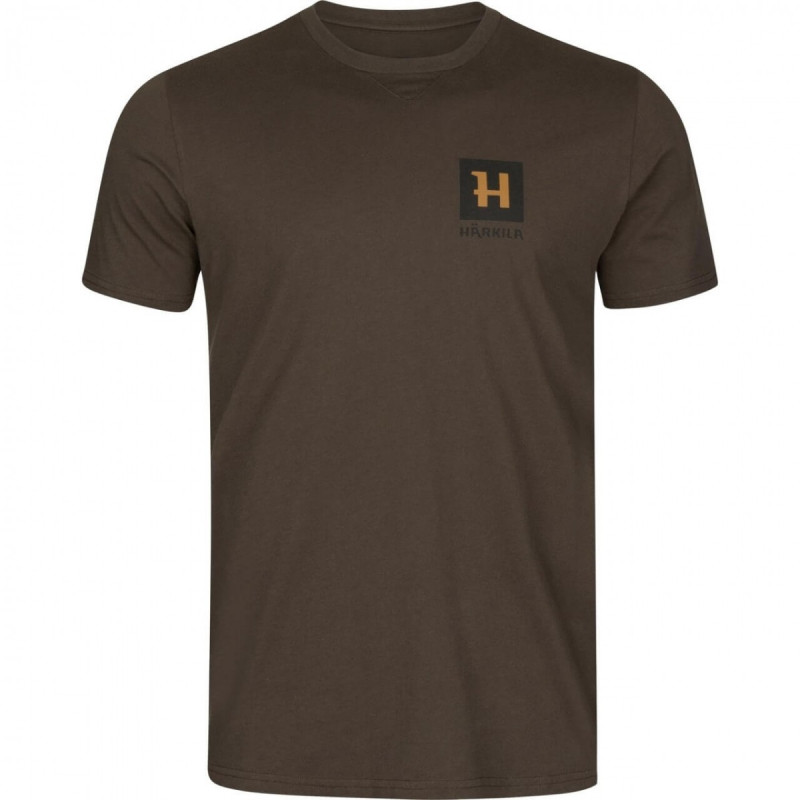 Marškinėliai HARKILA Gorm S/S (Shadow brown)