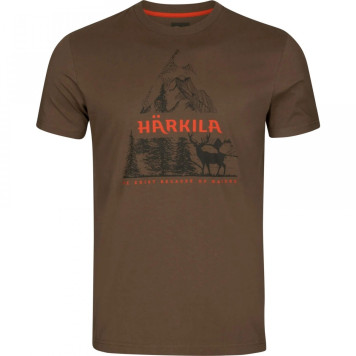 T-shirt HARKILA Nature S/S (Slate black)