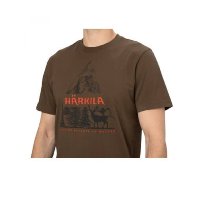 Marškinėliai HARKILA Nature S/S (Slate black)