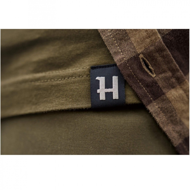 Marškinėliai HARKILA H-Logo S/S (Dark olive)