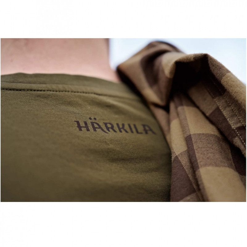 Marškinėliai HARKILA H-Logo S/S (Dark olive)