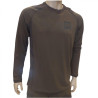 Marškinėliai HARKILA Toke L/S (Willow green/Shadow brown)